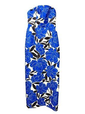 Milly Camellia Floral Red Carpet Worn Midi Sheath Dress